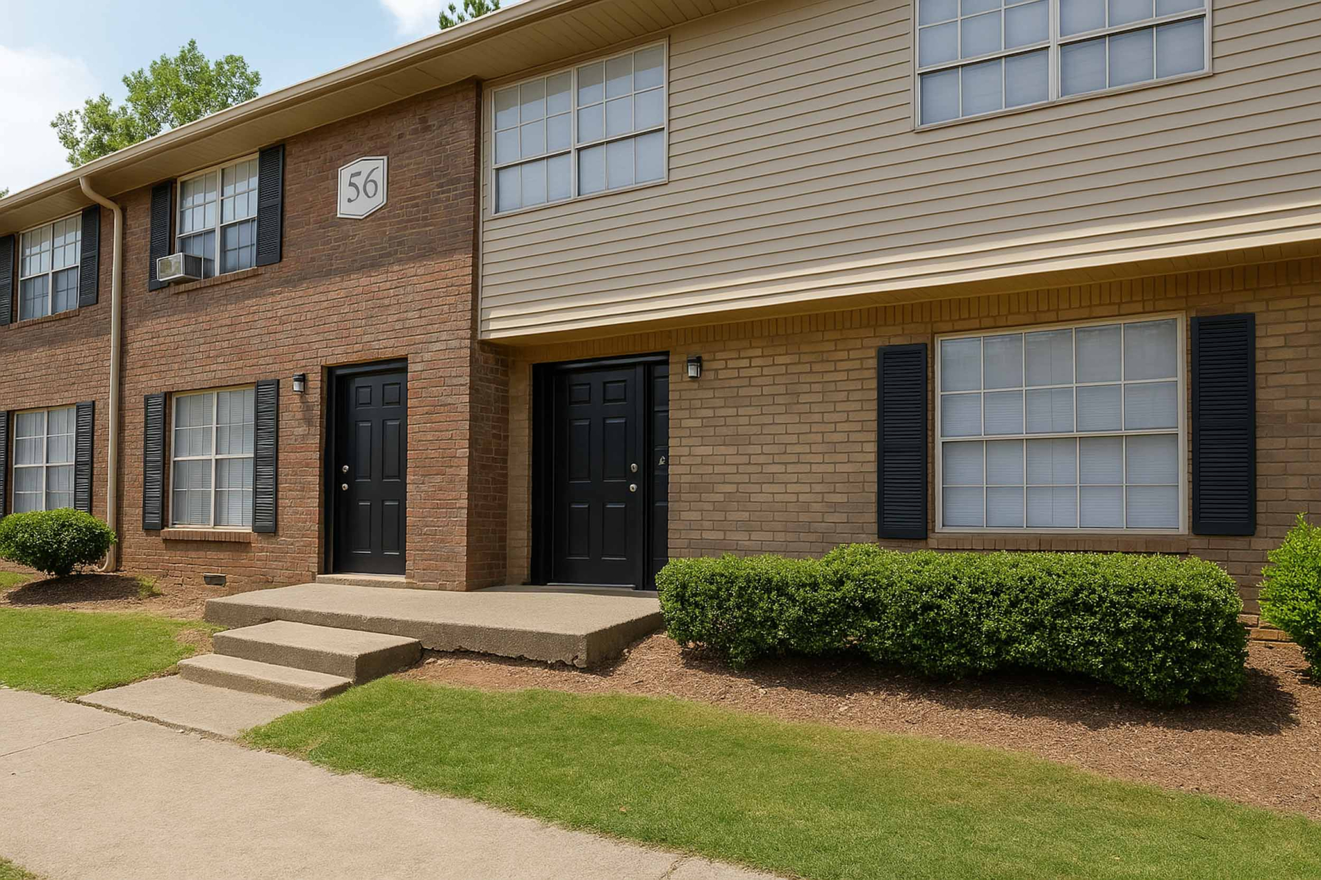view of the exterior of parc 1000 clarkston apartments